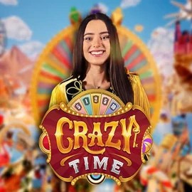Crazy Time logo by Evolution at Realz Casino