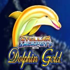 Dolphin Gold with Stellar Jackpots slot visual from Lightning Box Game available on realzcasinoo.com.pl